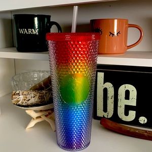 Starbucks studded venti rainbow